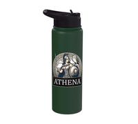 Athena Ancient Gr oddess of Wisdom and War Stainless Steel Insulated Water Bottle