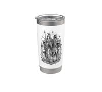 Athena and Odysseus Greek Mythology Warrior Goddess Artwork Stainless Steel Insulated Tumbler