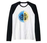Athena and Poseidon Mythical Contest Protector of Athens Raglan Baseball Tee