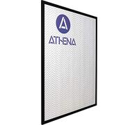 Athena Black Woodgrain Premium Wood Picture Frame - 36" x 24" with Clear Styrene Sheet & Wall Mounted Hook