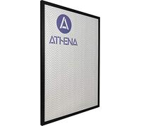 Athena Black Woodgrain Thin Block Premium Wood Picture Frame - 61 x 91.5cm - Photo Frame - Black with Clear Styrene Sheet & Wall Mounted Hook