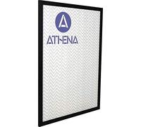Athena Black Woodgrain Thin Premium Wood Picture Frame 24" x 18" - 24 x 18 Frame - Photo Frame - 24x18 Frame Black with Clear Styrene Sheet & Wall Mounted Hook - 18 x 24 Inches