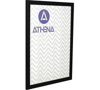 Athena Black Woodgrain Thin Premium Wood Picture Frame A3-29.7 x 42 cm A3 Frame - Photo Frame - A3 Frame Black with Clear Styrene Sheet & Wall Mounted Hook - 42 x 29.7 cm