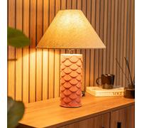 ValueLights | Ceramic Coral Mermaid Shell Scallop Bedside Table Lamp with Lampshade Living Room Bedroom Bedside Light | Table Lamps, Home Décor & Improvement Essential