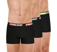 Athena Daily Sport Cotton Lc05 underwear Man, Black Belt Red/Black Belt Blue/Black Belt Lime Green, L