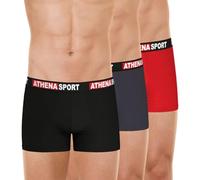 Athena Daily Sport Cotton Lc05 underwear Man, Black Belt Red/Grey Concrete Belt Red/Red Belt, XXL