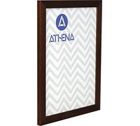 Athena Dark Mahogany Thin Premium Wood Picture Frame 12" x 10" - 12 x 10 Frame - Photo Frame - 12x10 Frame Mahogany with Clear Styrene Sheet & Wall Mounted Hook - 10 x 12 Inches