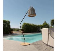 Athena Garden Light - Small - Solar - with Stand - Light Grey Stainless Steel