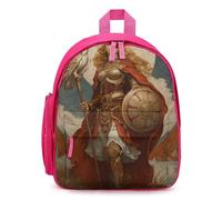 Athena Goddess Cute Mini Backpack for Women Men Lightweight Shopping Travel Daypack 12.6 In Small Bag