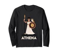 Athena Goddess of Wisdom Greek Mythology Ancient Greece Fans Long Sleeve T-Shirt