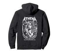 Athena Goddess Rock Frontwoman Olympus Rock and Roll BACK Pullover Hoodie