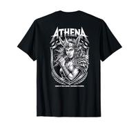 Athena Goddess Rock Frontwoman Olympus Rock and Roll BACK T-Shirt
