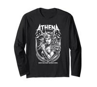 Athena Goddess Rock Frontwoman Olympus Rock and Roll Long Sleeve T-Shirt