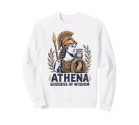 Athena Goddess Wisdom Helmet Owl Ancient Greece Mythology Sweatshirt