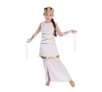 Girls Grecian Costume Greek Roman Toga Tunic Empress Egyptian Kids Fancy Dress