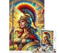 Athena, Gr oddess Jigsaw Puzzles 1000 Pieces for Teenagers Relaxing Quiet Leisure Fun Relaxing Soothing Indoor Play (38X26cm)