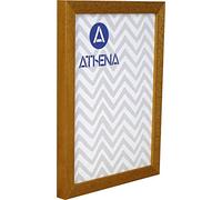 Athena Honey Oak Honey Thin Block Premium Wood Picture Frame 10" x 8" - 10 x 8 Frame - Photo Frame - 10x8 Frame Oak with Clear Styrene Sheet & Wall Mounted Hook - 8 x 10 Inches