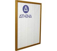Athena Honey Oak Honey Thin Block Premium Wood Picture Frame 20" x 16" - 20 x 16 Frame - Photo Frame - 20x16 Frame Oak with Clear Styrene Sheet & Wall Mounted Hook - 16 x 20 Inches