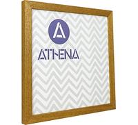 Athena Honey Oak Thin Block Premium Wood Picture Frame 40 x 40cm - 40 x 40 cm Square Frame - Photo Frame - 40x40 Frame Oak with Clear Styrene Sheet & Wall Mounted Hook - 40 x 40 cm