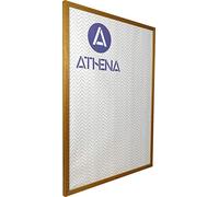 Athena Honey Oak Thin Block Premium Wood Picture Frame - 60 x 80cm - Photo Frame - Oak with Clear Styrene Sheet & Wall Mounted Hook