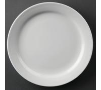 Athena Hotelware Narrow Rimmed Plates - Porcelain Whiteware - 165(Ø) mm - 12 p?