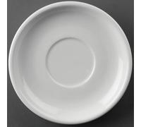 Athena Hotelware Saucer in White Porcelain 145(Ø) mm 5 3/4" 24 pc
