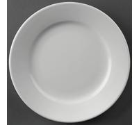Athena Hotelware Wide Rimmed Plates - Porcelain Whiteware - 165(Ø) mm - 12 p?