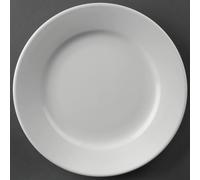 Athena Hotelware Wide Rimmed Plates - Porcelain Whiteware - 202(Ø) mm - 12 p?