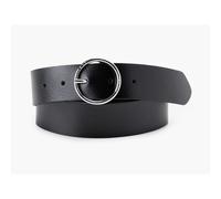 Athena Leather Wide Belt Black