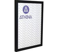 Athena Matt Black Thin Block Premium Wood Picture Frame 35 x 50cm - 35 x 50 cm Frame - Photo Frame - 35x50 Frame Matt Black with Clear Styrene Sheet & Wall Mounted Hook - 50 x 35 cm
