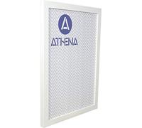Athena Matt White Block Premium Wood Picture Frame 50 x 60cm - 50 x 60 cm Frame - Photo Frame - 50x60 Frame Matt White with Clear Styrene Sheet & Wall Mounted Hook - 60 x 50 cm