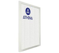 Athena Matt White Picture Frame (A2 Size, 59.4 x 42 cm) Portrait or Landscape Photo Frame with Clear Styrene Sheet & Wall Mounted Hook for Photos, Pictures, Posters, Decor, Certificate Frame