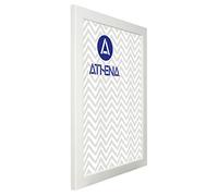 Athena Matt White Picture Frame (A3 Size, 29.7 x 42 cm) Portrait or Landscape Photo Frame with Clear Styrene Sheet & Wall Mounted Hook for Photos, Pictures, Posters, Decor, Certificate Frame