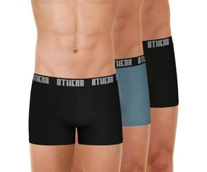 Athéna Men's BASIC COLOR Underwear, NOIR/GRIS/NOIR,