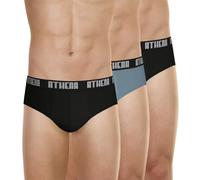 Athéna Men's Basic Color Underwear, Noir/GRIS/Noir, XL