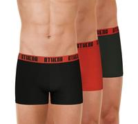 Athéna Men's BASIC COLOR Underwear, NOIR/ROUGE/ANTHRACITE,