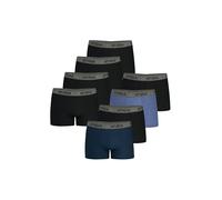 Athena Men's Basic Coton 8a71 Boxer Shorts, Blue/Black/China Blue/Black/Black/Black/Black/Black, M (Pack of 8)
