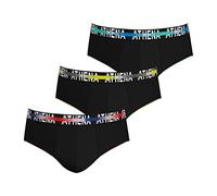 Athena Men's Endurance 24H LN39 Briefs, Noir/Noir/Noir, 3XL