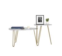 Athena Nesting Tables in White by Dorel Novogratz