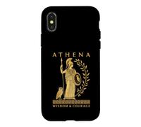 Athena Owl Spear Olive Branch Wisdom Greek Mythology Art Case for iPhone X/XS