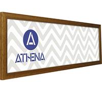 Athena Panoramic Honey Oak Thin Premium Wood Picture Frame 24" x 10" - 24 x 10 Frame - Photo Frame - 24x10 Frame Oak with Clear Styrene Sheet & Wall Mounted Hook - 10 x 24 Inches