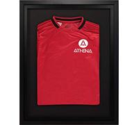 Athena Premium Wood DIY Infant Standard Sports Shirt Display Frame - 40 x 50cm - Black With Inner Frame and Backing Card for Football, Rugby Shadow Box