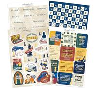 Athena’s Atelier Vision Board Stickers - Chess-Inspired Leadership Set, 200+ Matte, Waterproof Pieces for Planners, Journals & Executive Vision Boards (4 Sheets)