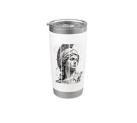 Athena Statue Split Panel Greek Mythology Art Stainless Steel Insulated Tumbler