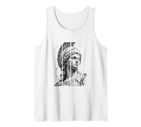 Athena Statue Split Panel Greek Mythology Art Tank Top