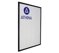 Athena Thin Gloss Black Picture Frame (A1 Size, 59.4 x 84 cm) Portrait or Landscape Photo Frame with Clear Styrene Sheet & Wall Mounted Hook for Photos, Pictures, Posters, Decor, Certificate Frame