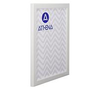 Athena Thin Matt White Picture Frame (24 x 30 cm) Portrait or Landscape Photo Frame with Clear Styrene Sheet & Wall Mounted Hook for Photos, Pictures, Posters, Decor, Certificate Frame