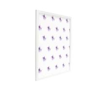 Athena Thin Matt White Picture Frame (50 x 50 cm) Portrait or Landscape Photo Frame with Clear Styrene Sheet & Wall Mounted Hook for Photos, Pictures, Posters, Decor, Certificate Frame