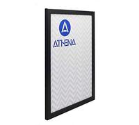 Athena Thin Satin Black Picture Frame (40 x 50 cm) Portrait or Landscape Photo Frame with Clear Styrene Sheet & Wall Mounted Hook for Photos, Pictures, Posters, Decor, Certificate Frame
