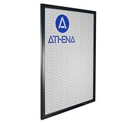 Athena Thin Satin Black Picture Frame (A2 Size, 59.4 x 42 cm) Portrait or Landscape Photo Frame with Clear Styrene Sheet & Wall Mounted Hook for Photos, Pictures, Posters, Decor, Certificate Frame